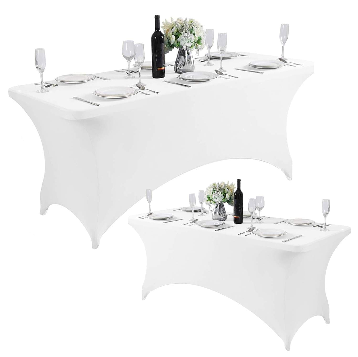 Universal Bordtrekk for Catering Bord 240 cm 8FT White Stretch MultiGarden