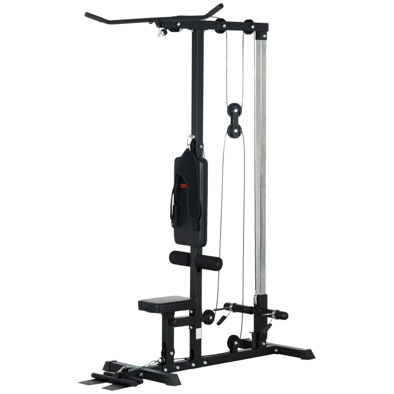 Hjemmegym, romaskiner, uten vekter, treningsutstyr for hjemmet, stål, syntetisk lær, svart