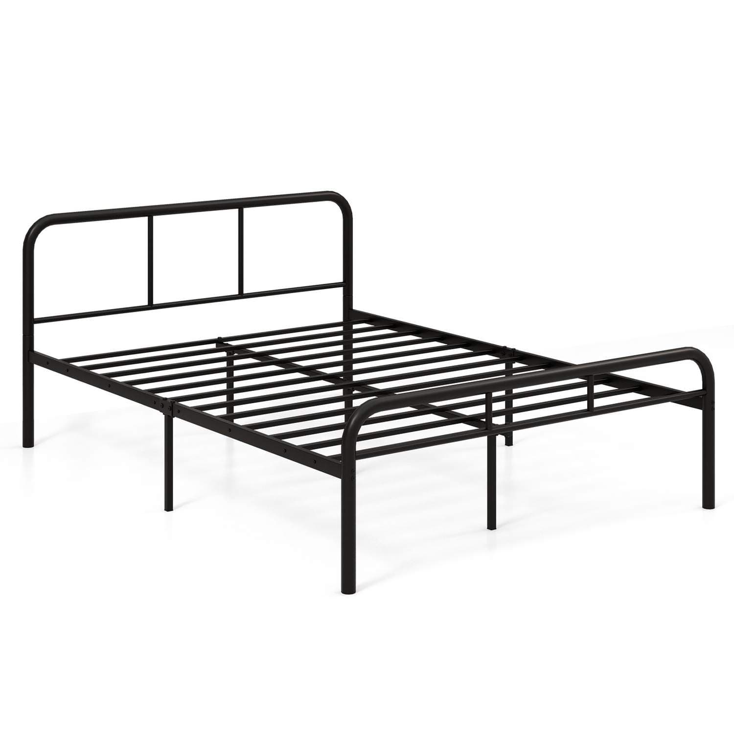 Metallplattform sengeramme – 140x190 cm, hode og fotbrett