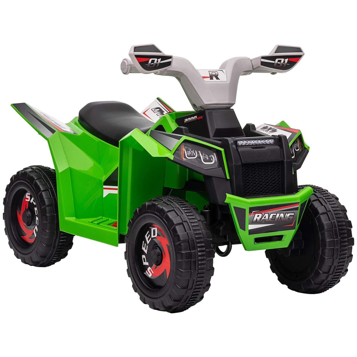 Electric Kids Quad – 2,5 km/t, forover og bakover, i alderen 18–36 måneder, grønn