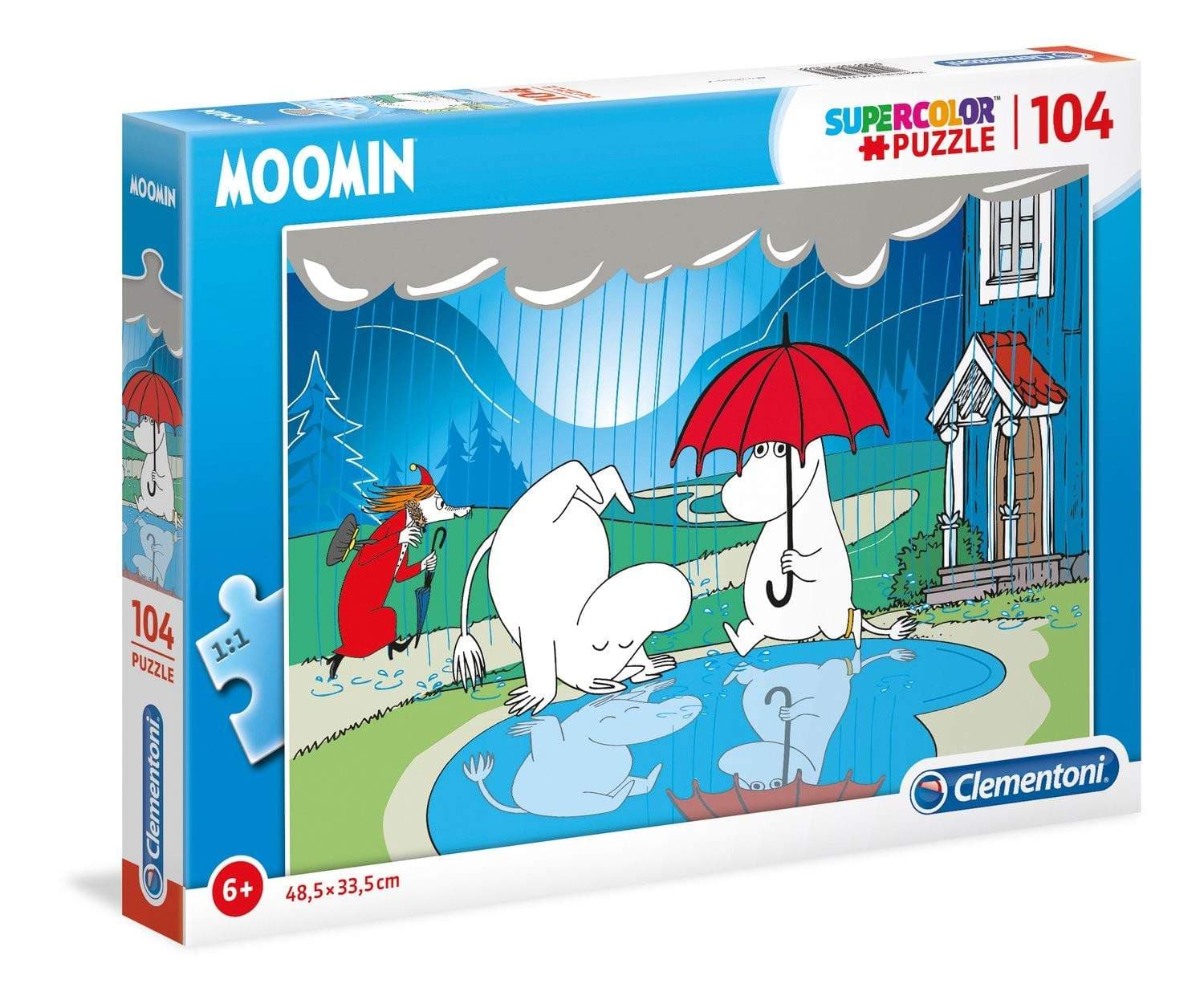 Mummi 104-brikkers puslespill, eventyr i Mummidalen