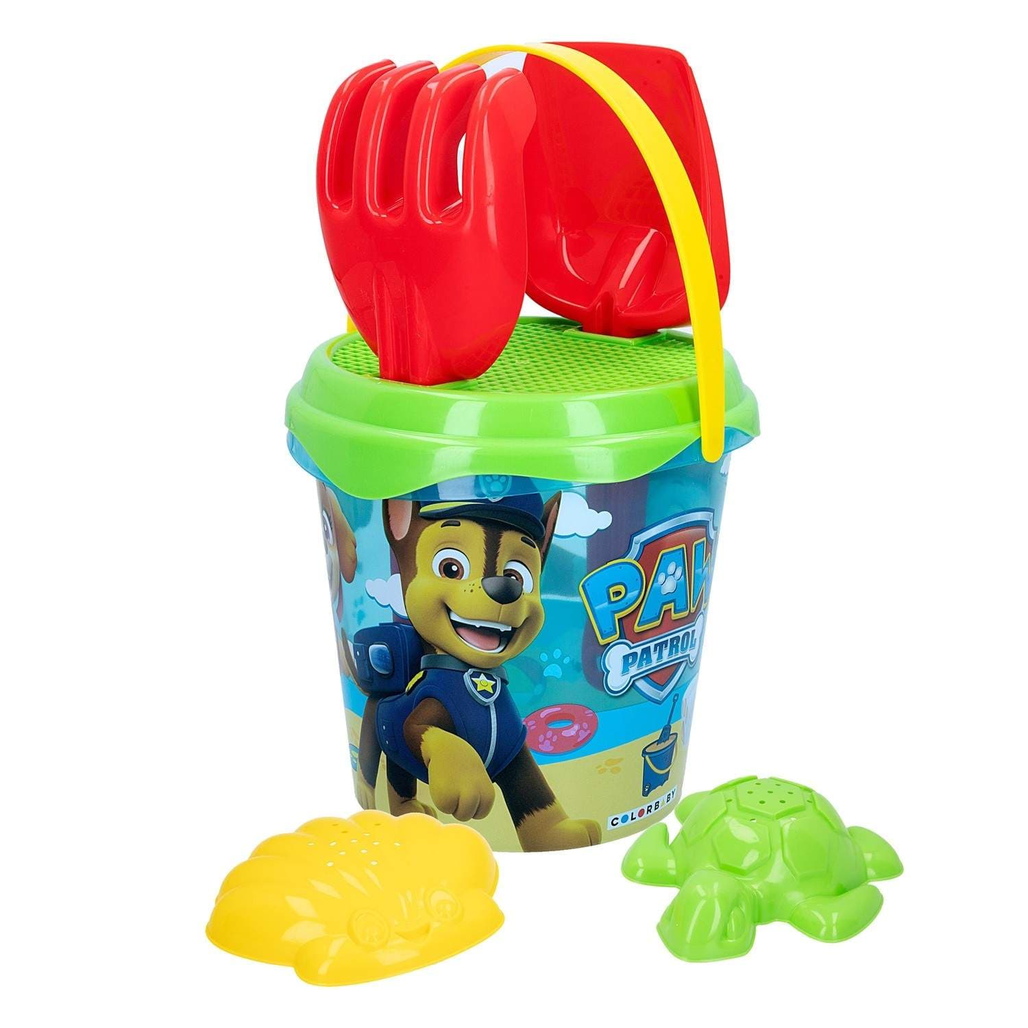 Paw Patrol Strandsett, 18 cm Bøtte, 6-delers Lekesett