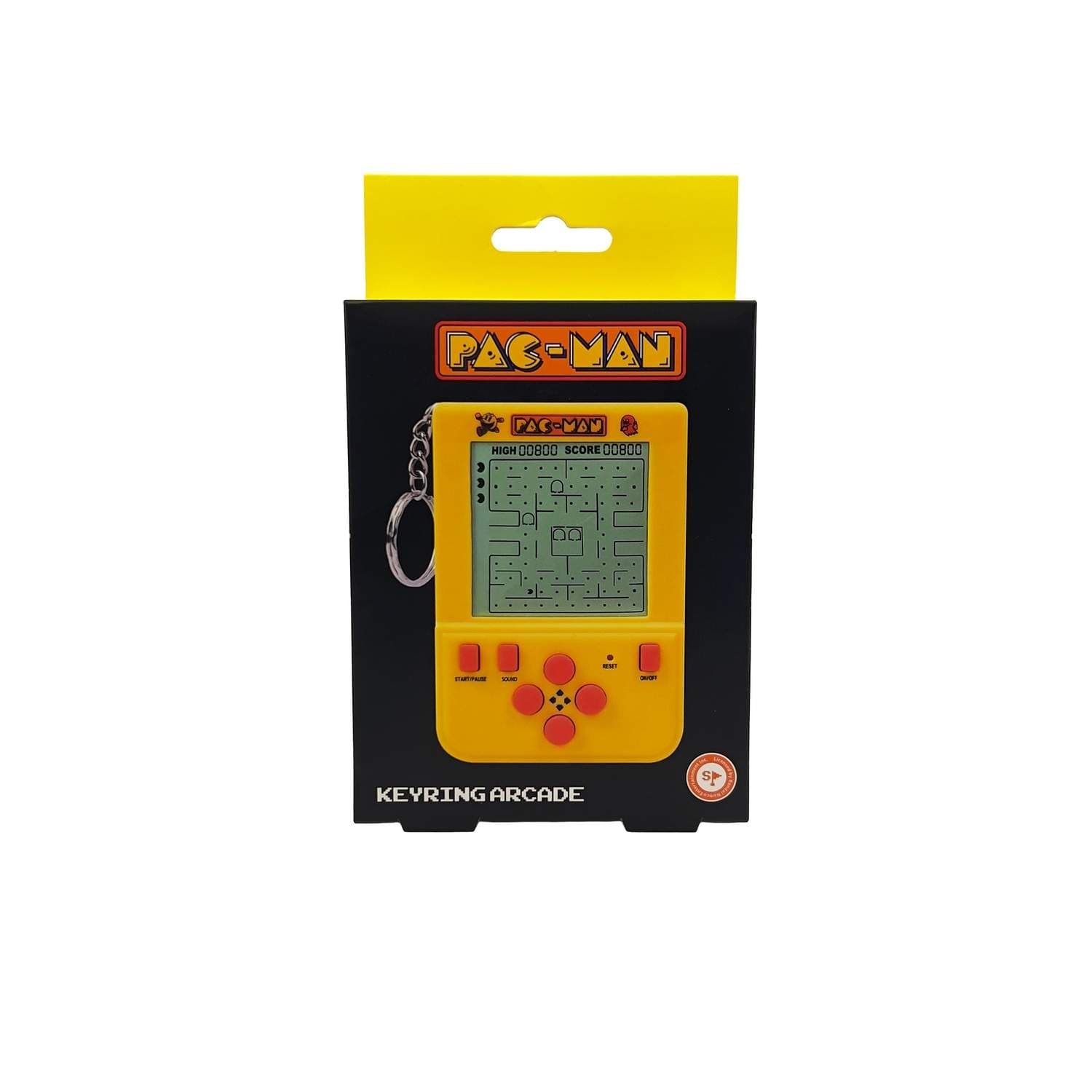 Pac-Man Arcade-nøkkelring, nostalgisk spill på farten