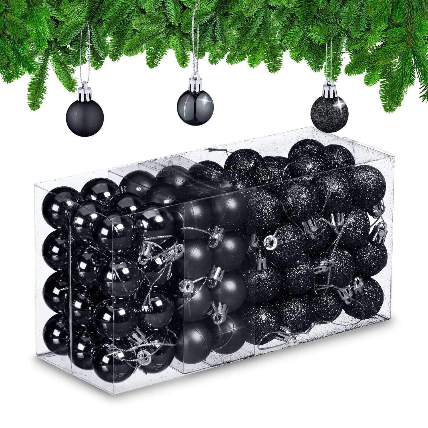 Sett med juletrekuler – 96 dekorative ornamenter