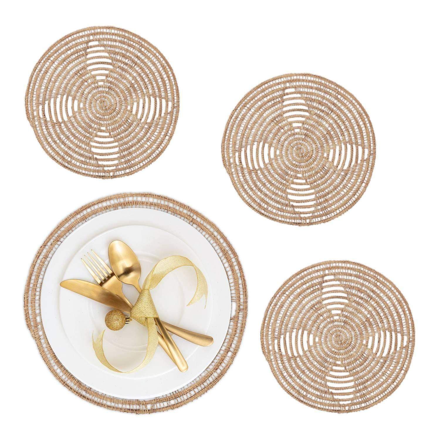 Palm Fiber bordmattesett – varmebestandig, naturlig design