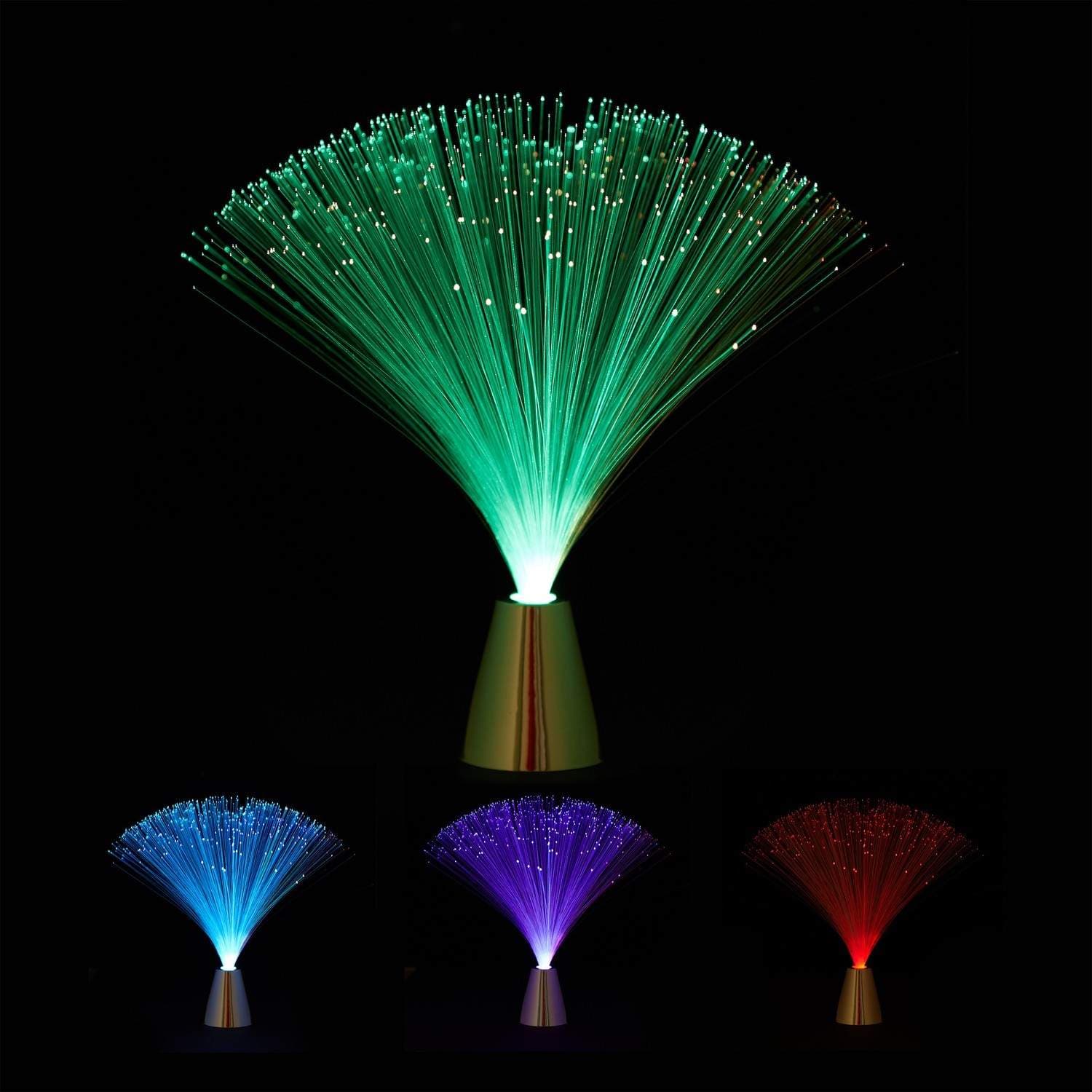 Glassfiber LED-lampe – fargeskiftende, stemningsbelysning fra 80-tallet