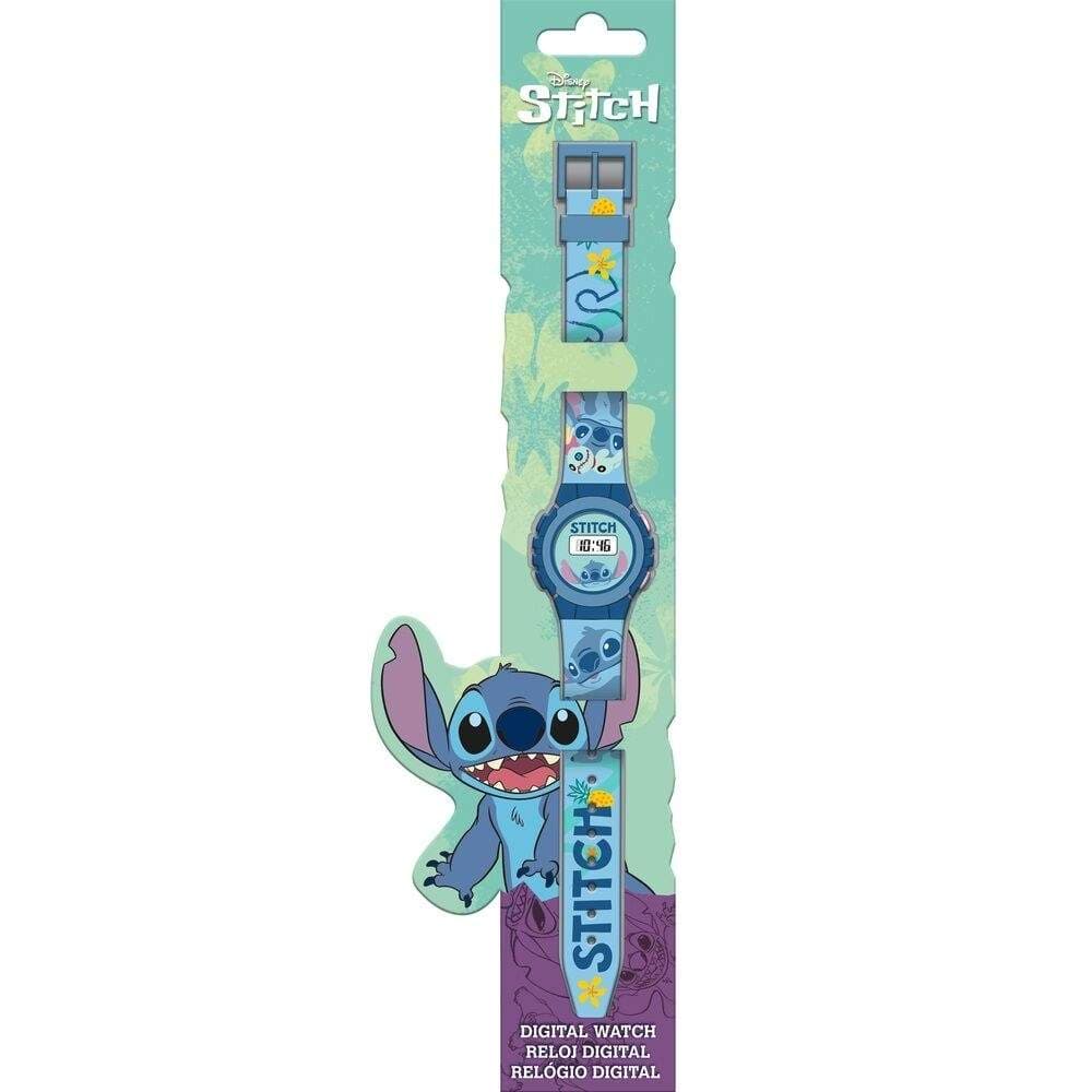 Stitch digital klokke med justerbart bånd og LED-skjerm