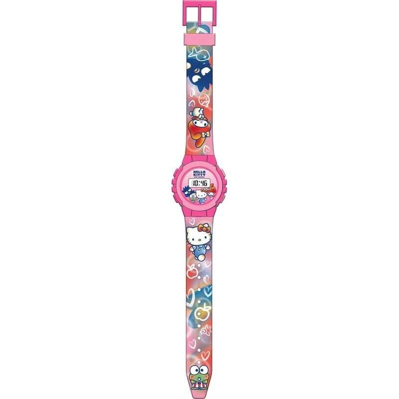 Digital klokke med Hello Kitty-design og justerbar stropp