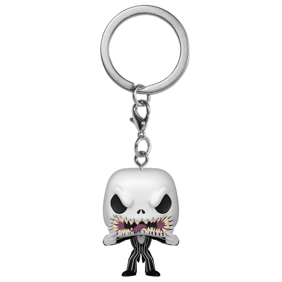Nightmare Before Christmas nøkkelring, skummelt ansiktsdesign