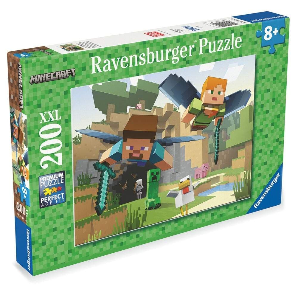 Minecraft XXL puslespill 200 brikker for barn og voksne