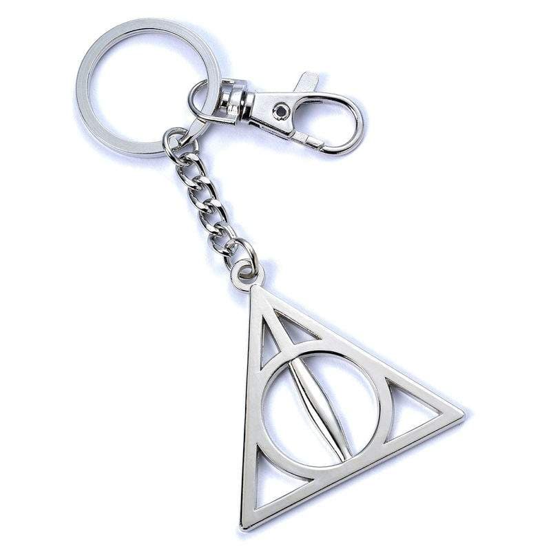 Harry Potter Deathly Hallows nøkkelring, metalldesign, gavegjenstand