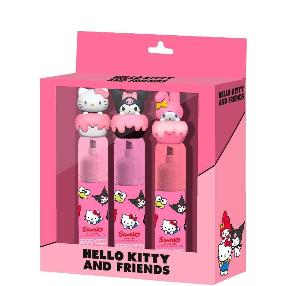 Hello Kitty Underliners-pakke med 3 for skole eller kontor