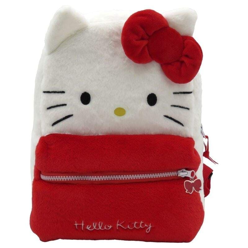 Hello Kitty plysjryggsekk 30 cm, mykt materiale, ideell for barn