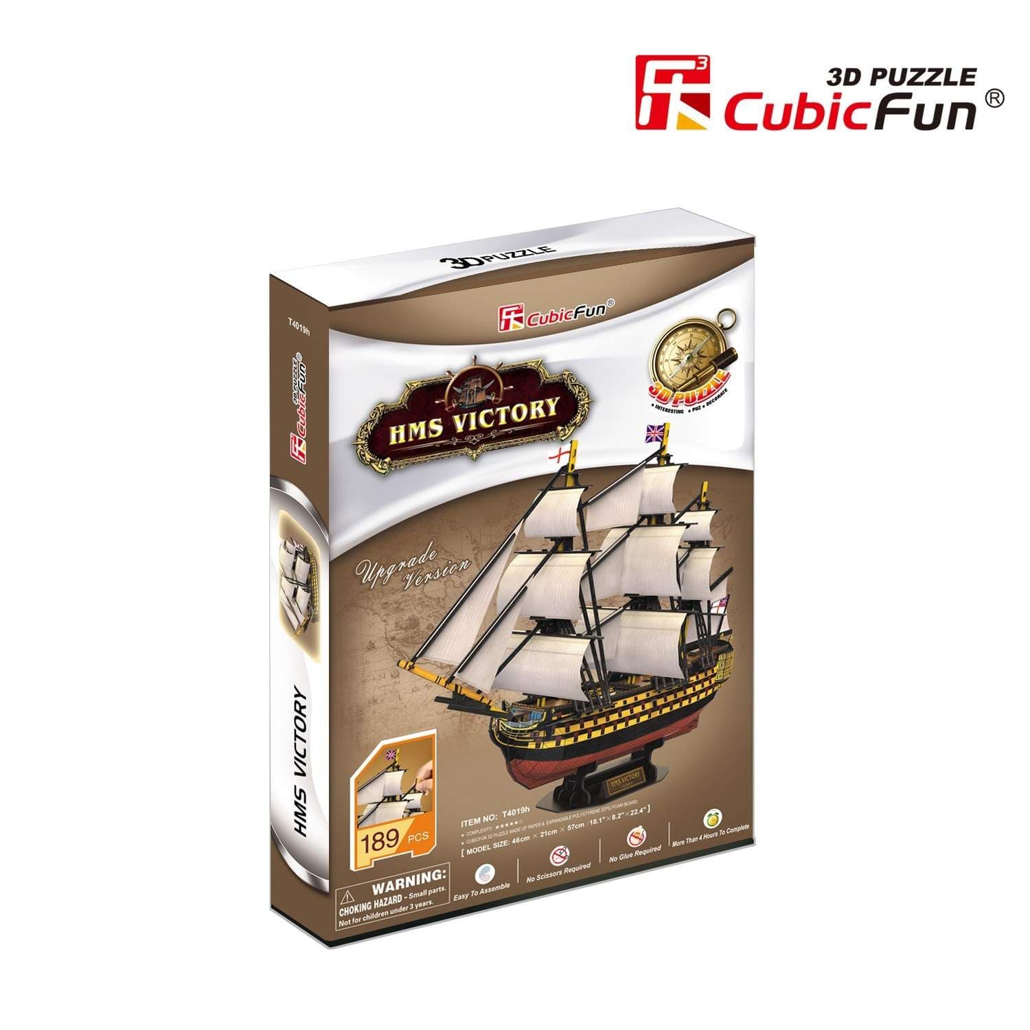 HMS Victory 3D-puslespillmodell for voksne og barn