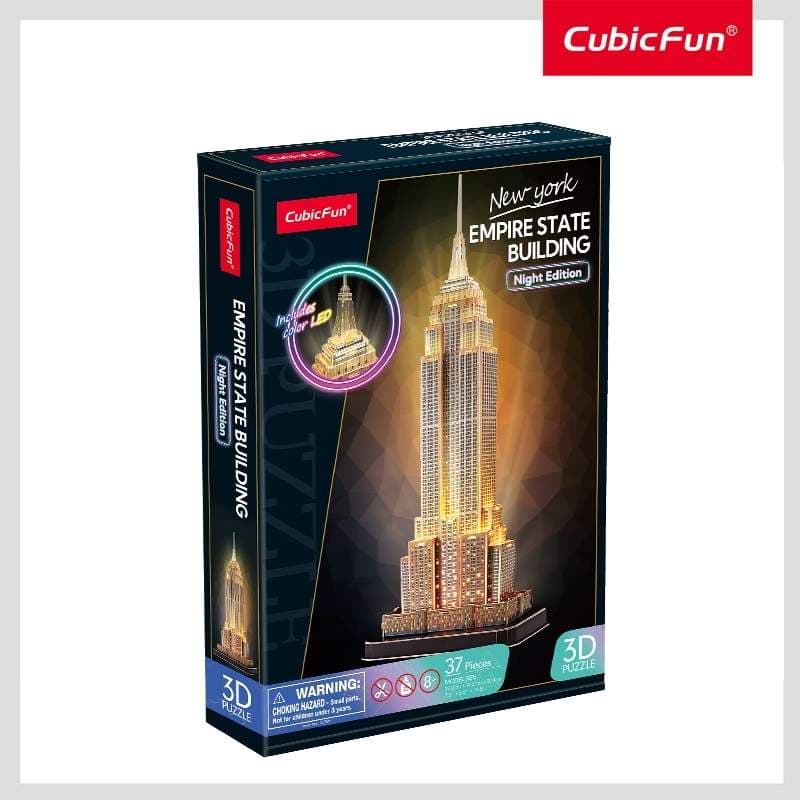 LED Empire State Building 3D-puslespill for voksne og barn