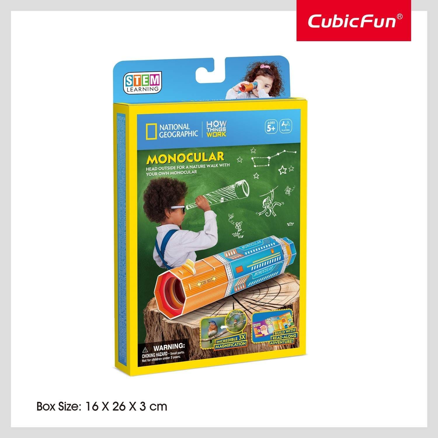 3D Puzzle Monocular for barn og voksne, National Geographic