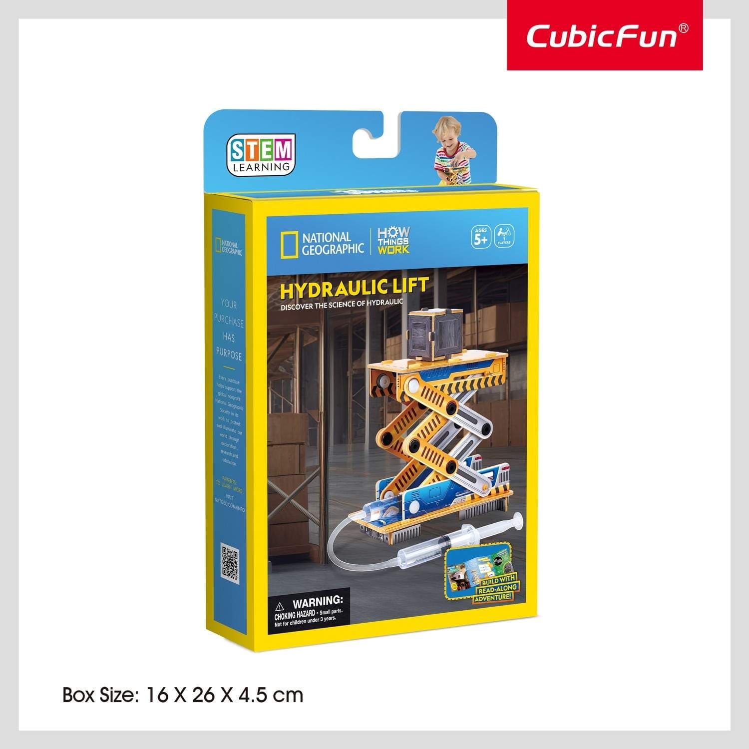 3D Hydraulic Lift Puzzle - National Geographic Edition