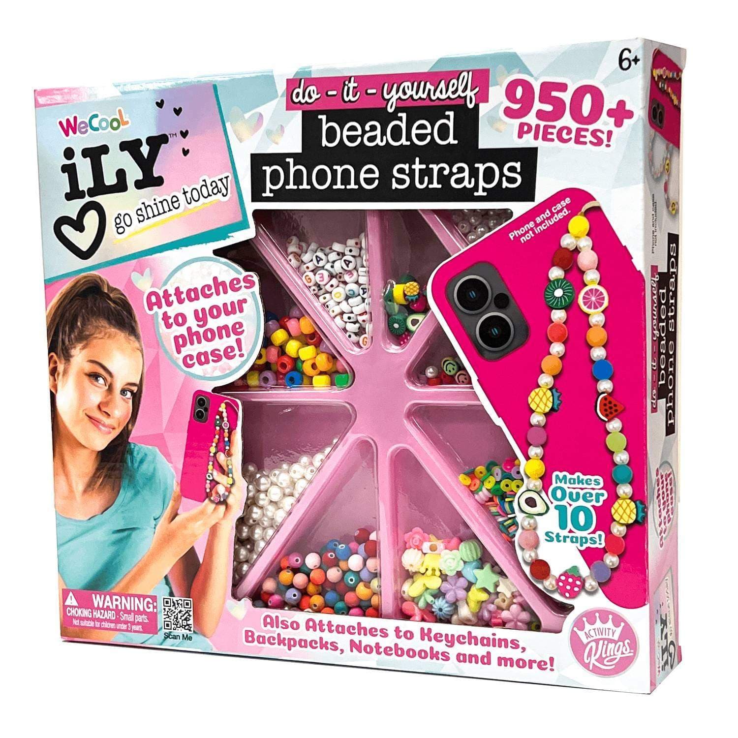Beaded telefonrem DIY-sett for tilpassbart tilbehør