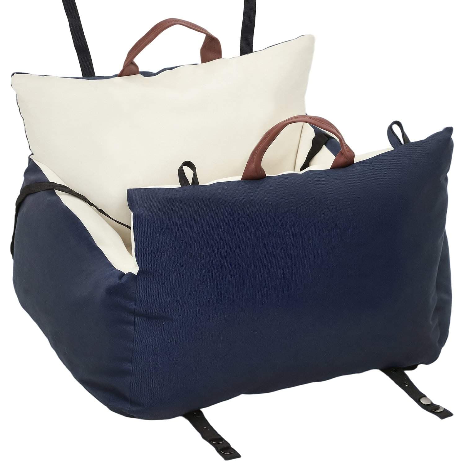 Bilsete for kjæledyr – vaskbart, doble stropper, for kjæledyr under 5 kg