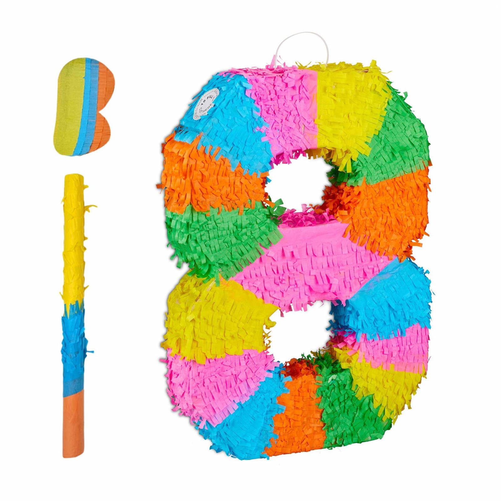 Tallpiñata med flaggermus og maske – Moro for barnebursdager