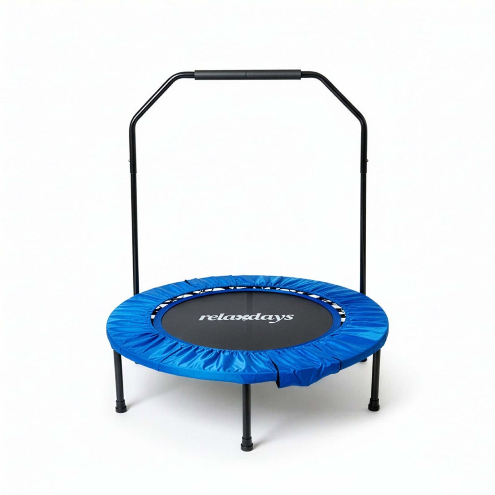 Minitrampolin med sikkerhetsstang – 102 cm, sammenleggbar treningsstudio