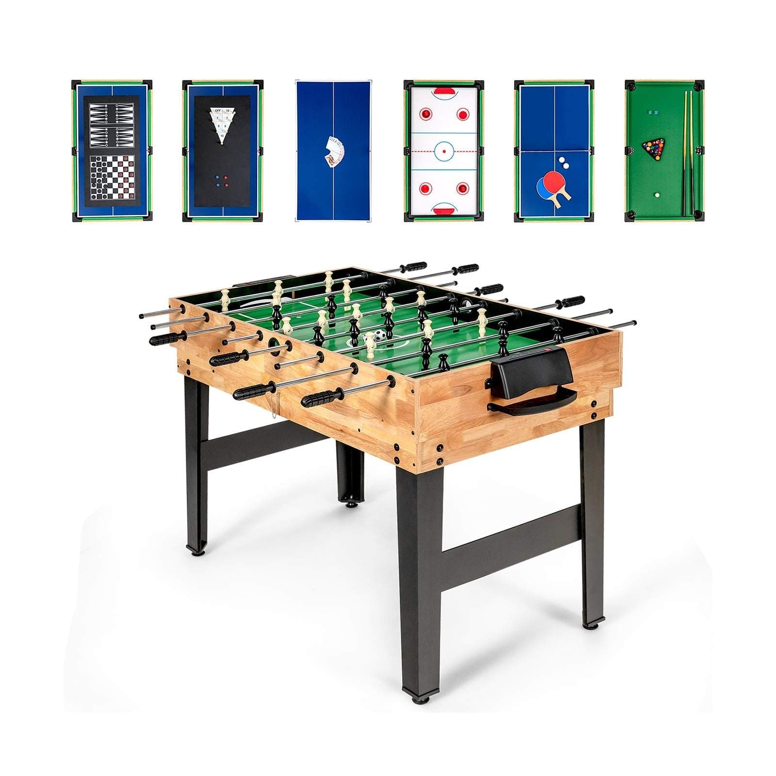 10-i-1 multispillbord – fotball, biljard, mer