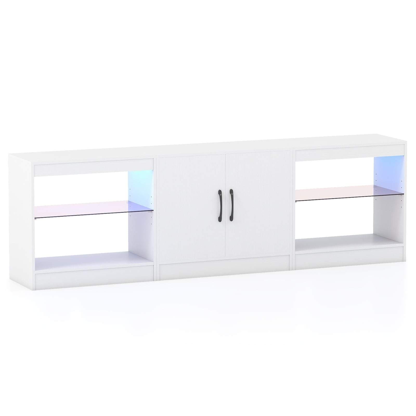 Modulært TV-stativ med LED-lys, passer til TV-er opptil 85"