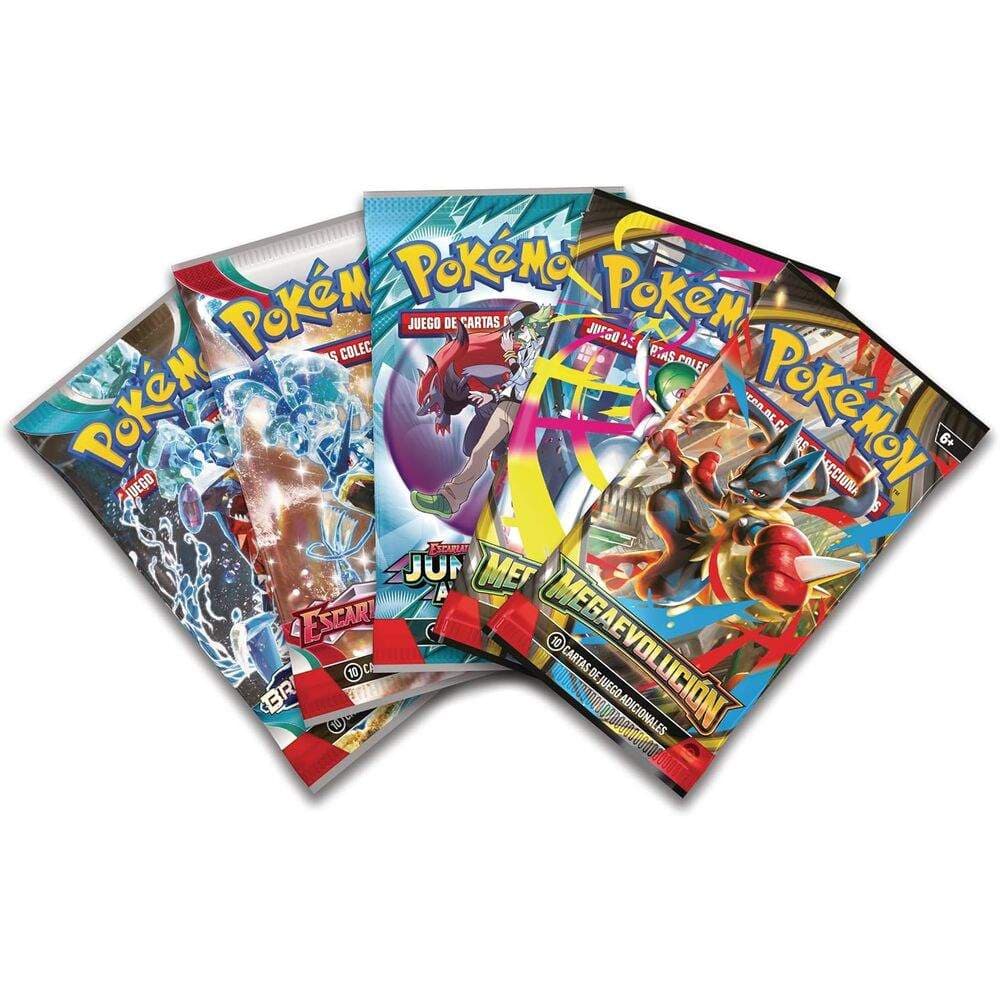 Latinamerikanske Pokémon Mega Lucario Ex Blistersett samlekort