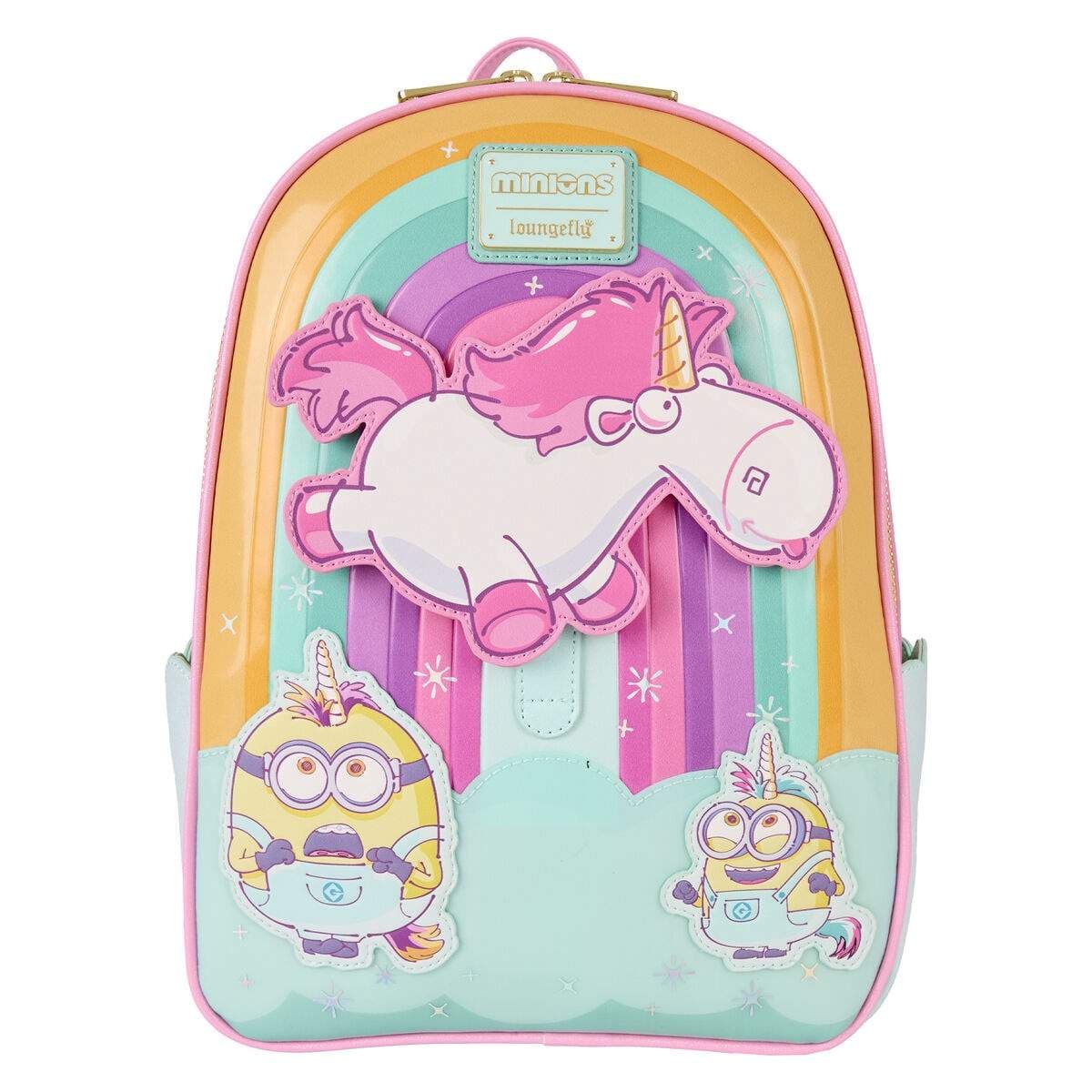 Loungefly Minions Fluffy Enhjørning-ryggsekk 30 cm