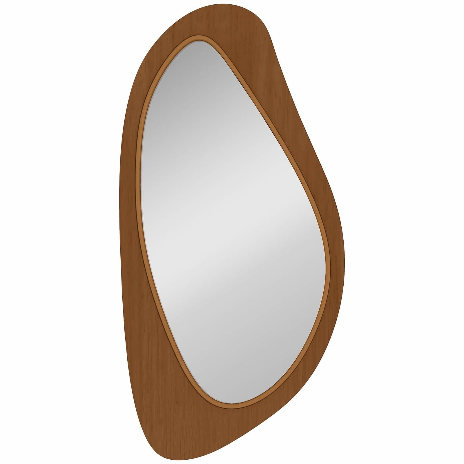 Veggspeil med ramme i furufiner – 91,5 x 45 cm