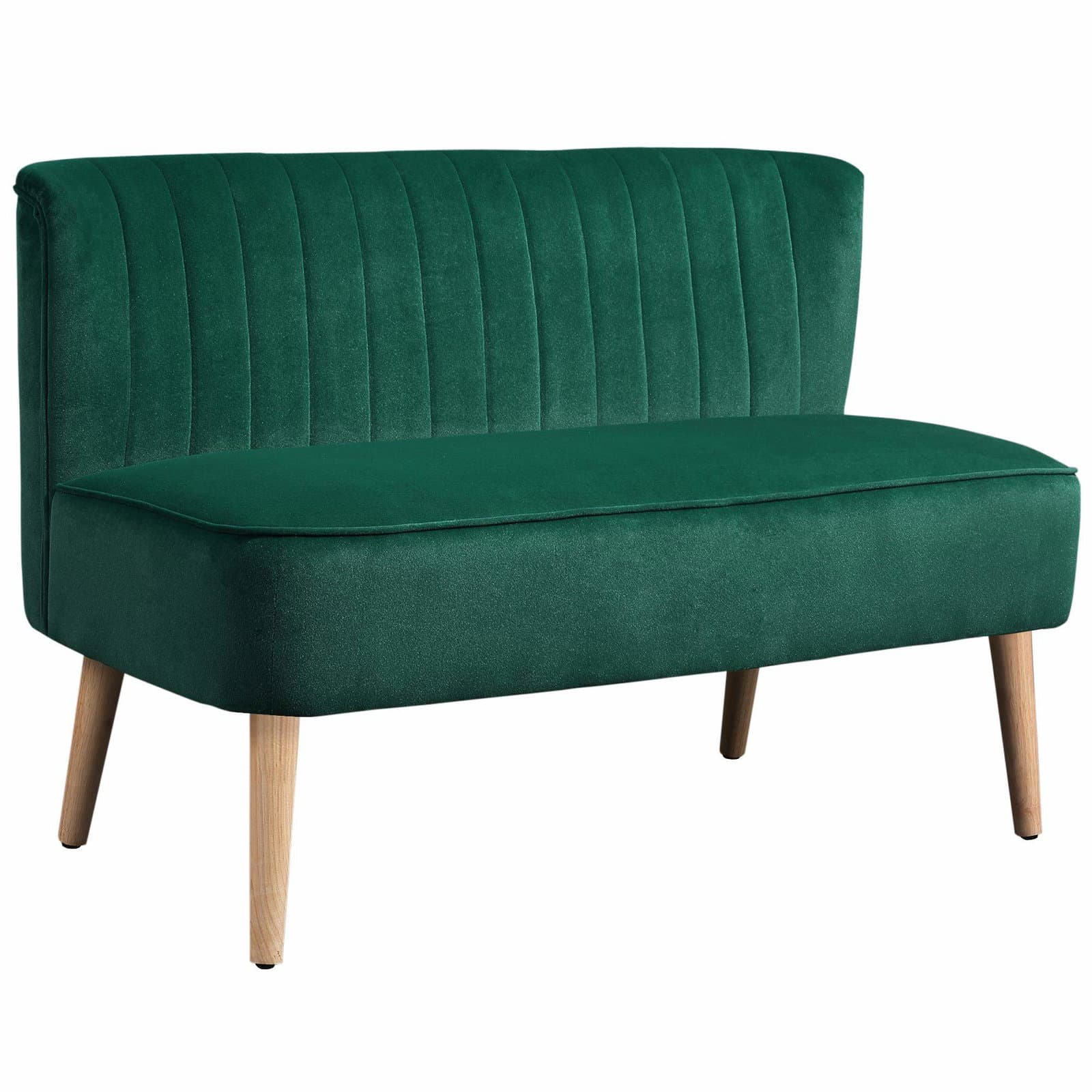 Mørkegrønn 2-seters sofa – Kompakt, slitesterk, stilig