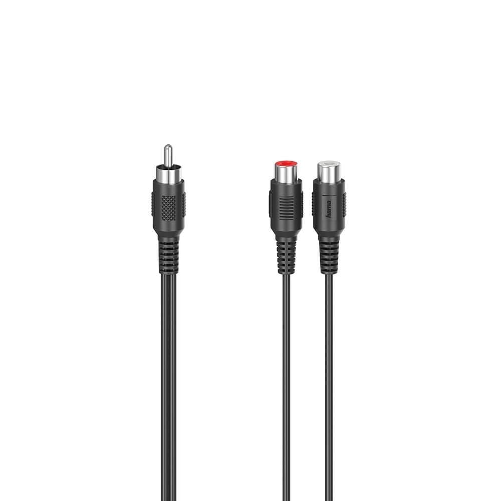 HAMA Adapter Audio Subwoofer RCA-plugg til 2x RCA-kontakter
