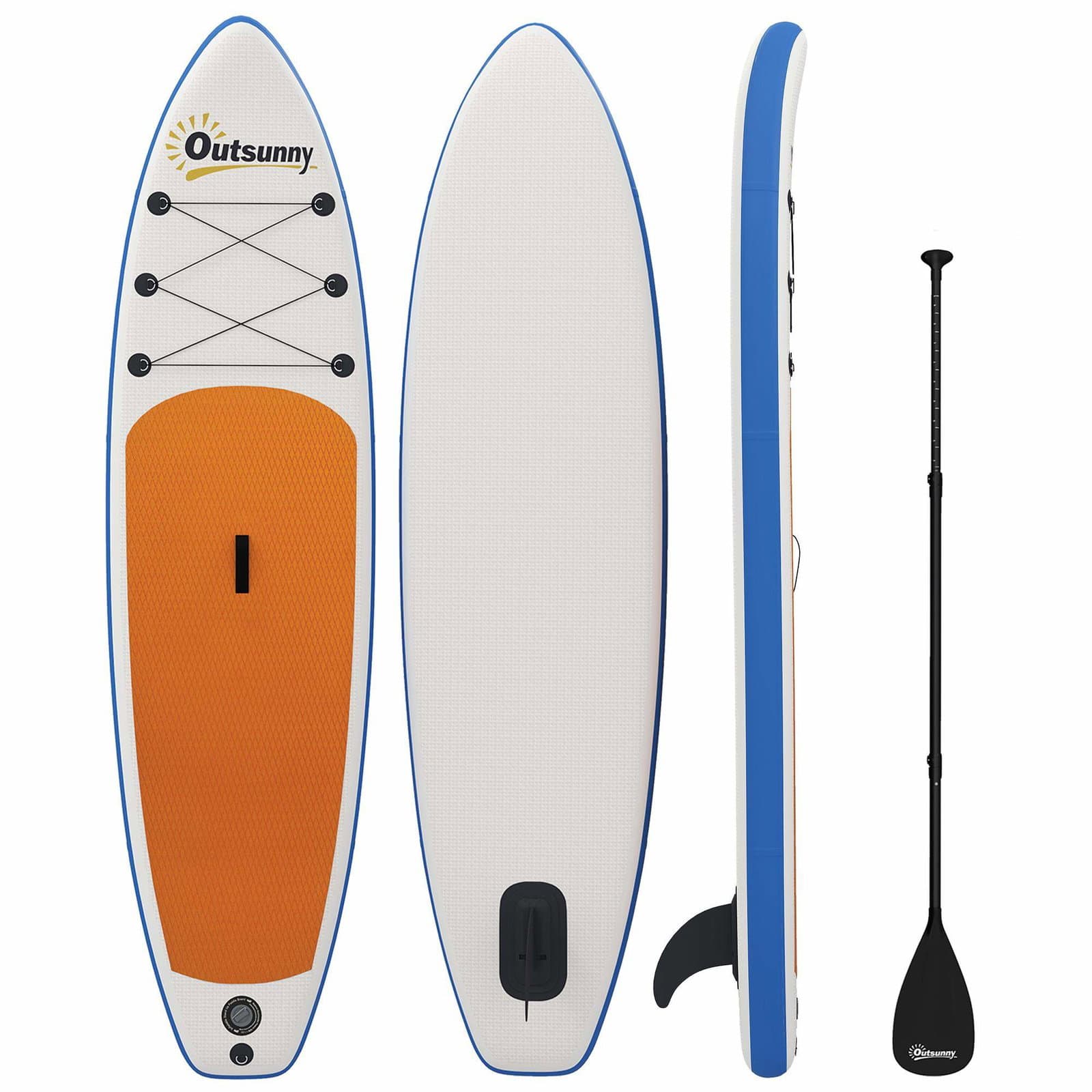 Oppblåsbart SUP-brettsett – 305 cm, padleåre og finne inkludert