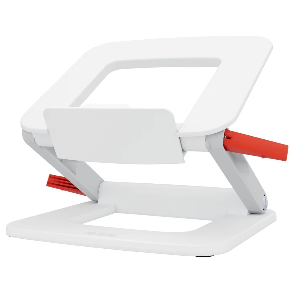 Leitz Leitz Ergo justerbart flervinklet laptopstativ, 63% resirkulert plast hvit 64240001 Tilsvarer: N/A