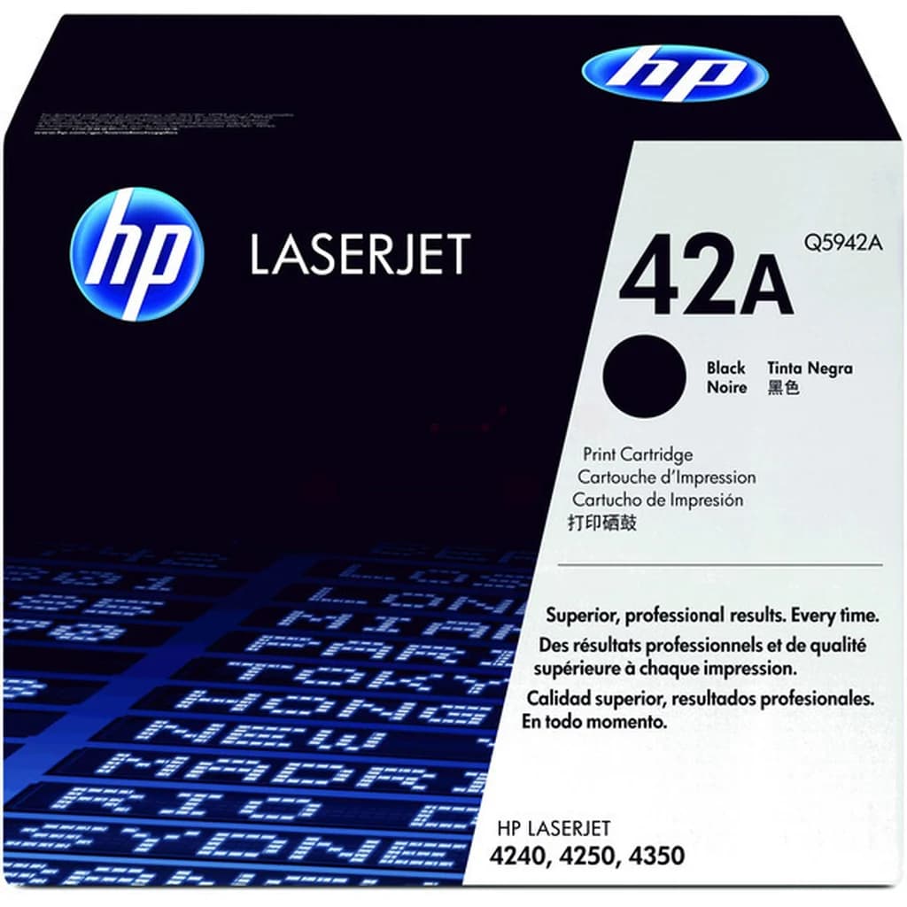 HP HP 42A Tonerkassett Svart Q5942A Tilsvarer: N/A