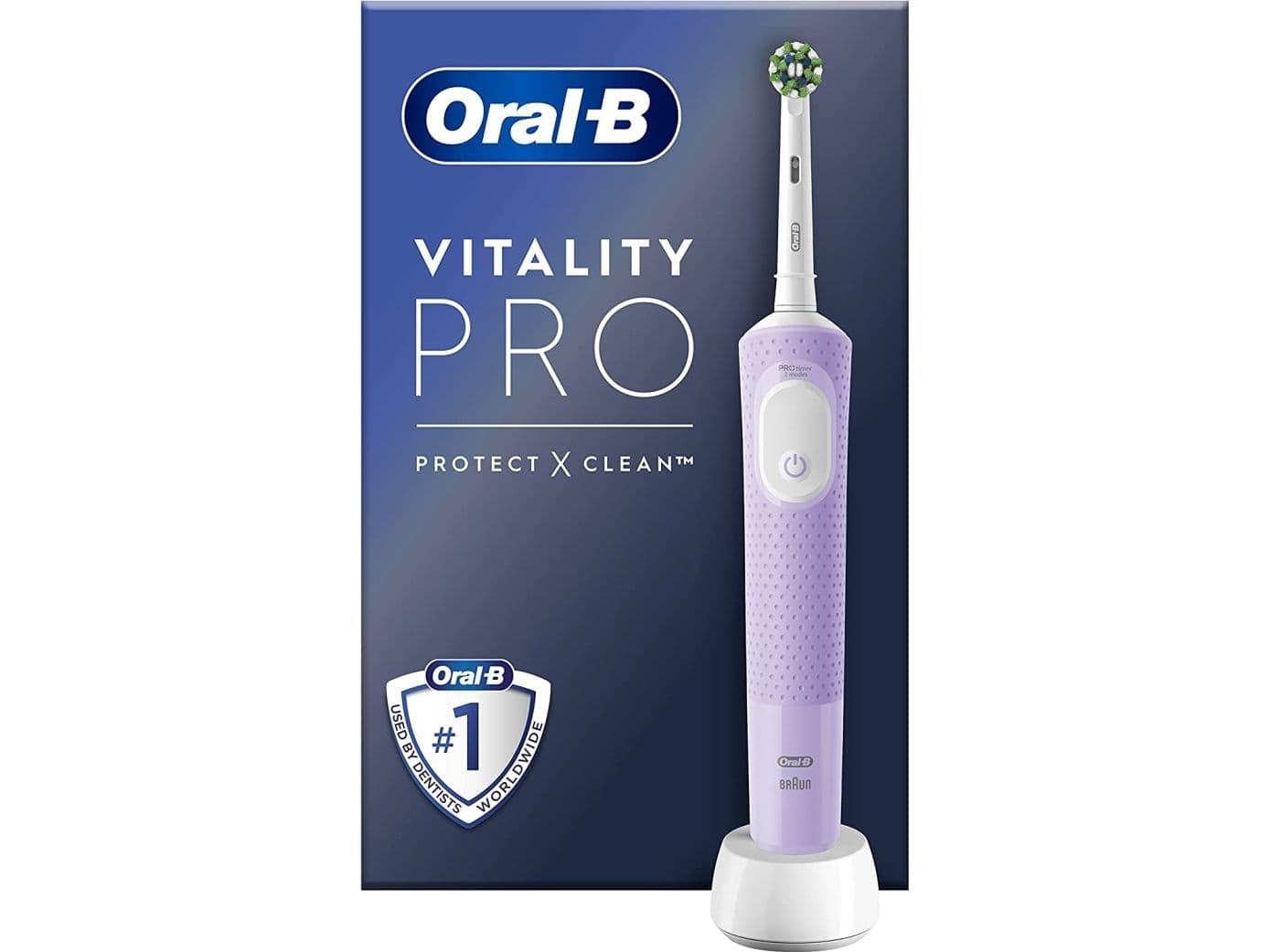 Oral-B Vitality PRO elektrisk tannbørste – fiolett