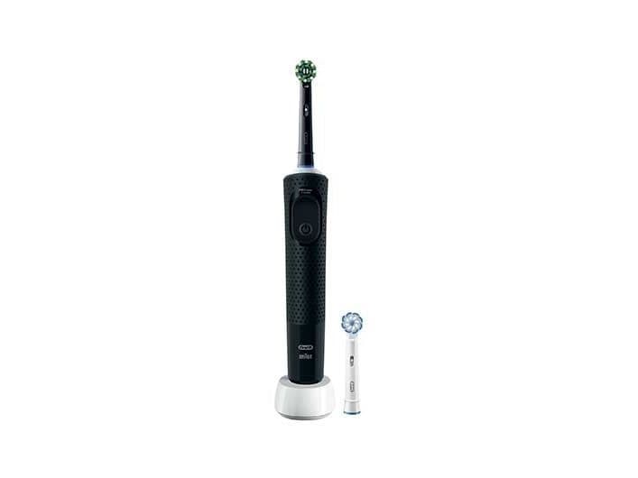 Oral-B Vitality Pro, Voksen, Roterende vibrerende Tannbørste, Daglig stell, Sensitiv / Myk, Super sensitive, Sort, 2 min, Batteri