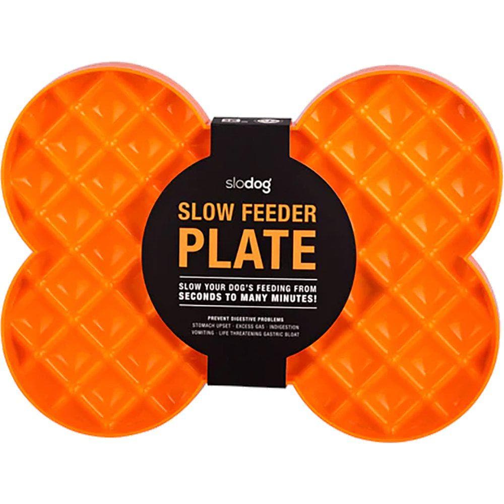 Lickimat matplate slow feeder 35x26x3cm - Orange-Oransje