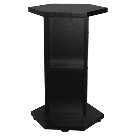 Søylebord til 6 kantet glassakvarium - 39xh60cm
