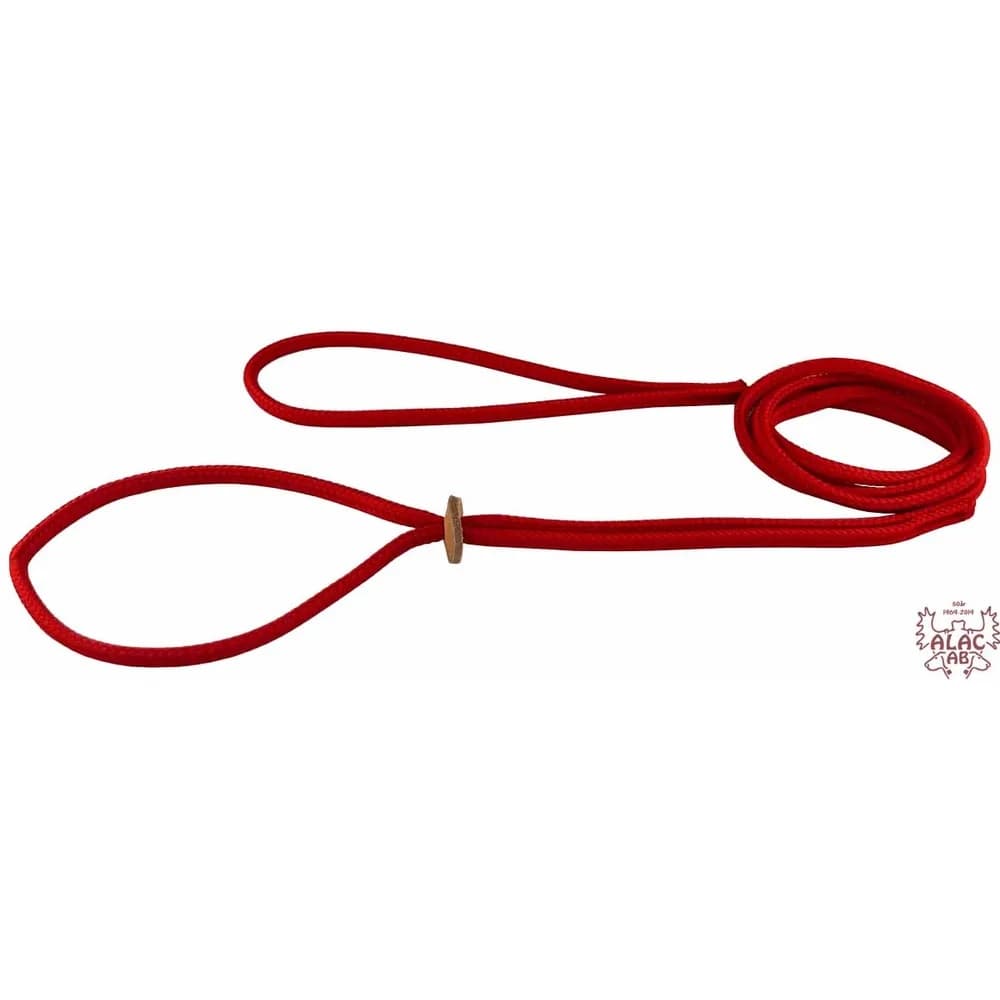Alac Utstillingskobbel Rund Polyester 6 mm x 160 cm - Flere farger - Rød