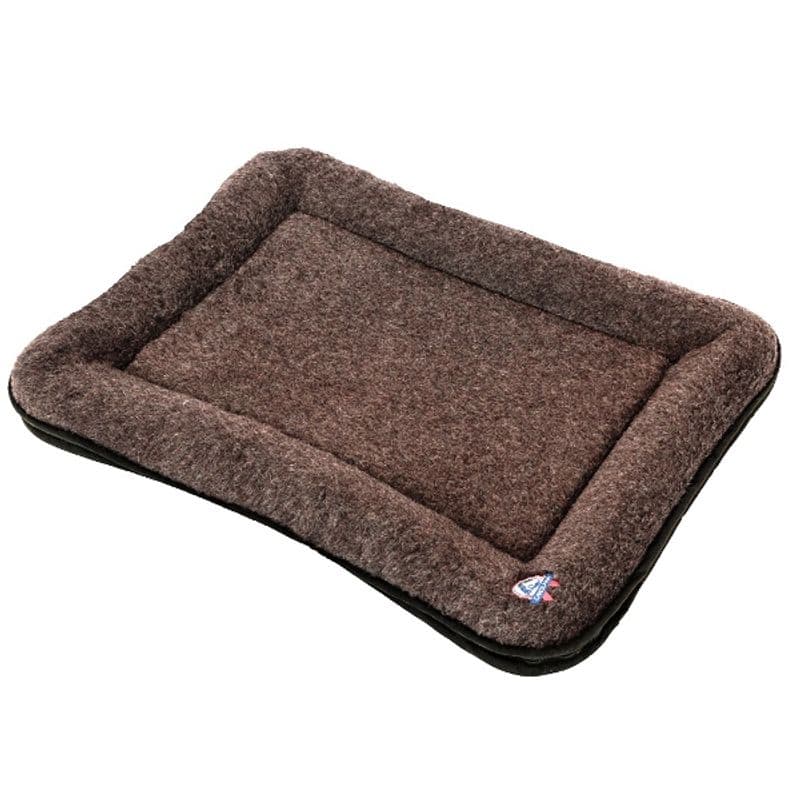 Canelana Hundeseng Ull m/kanter - 60x80 cm - Muldvarp (brun-grå)