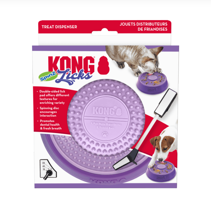 KONG Licks Spinz Slikkematte til hund og katt - Small