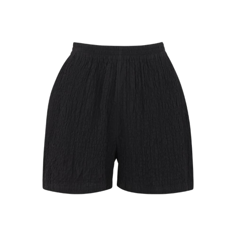 Urban Pioneers - Krøllete Bomull Dora Shorts - Dame - Shorts - Svart - XS