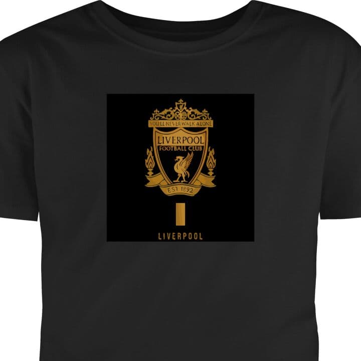 T-skjorte for Barn | Klassisk Barn-T-skjorte Svart 12-13 Šr Liverpool Liverpool Svart 12-13 Šr
