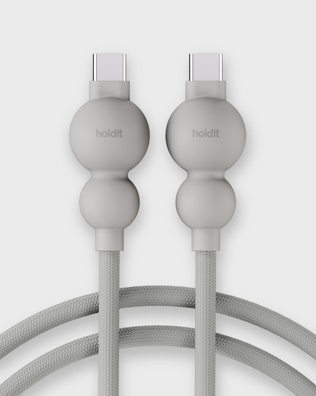 Charging Cable Wool Gray USB-C / USB-C, 2m