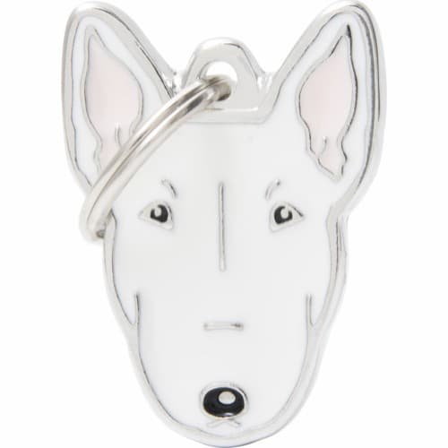 Myfamily Bull terrier IDtag - Hvit