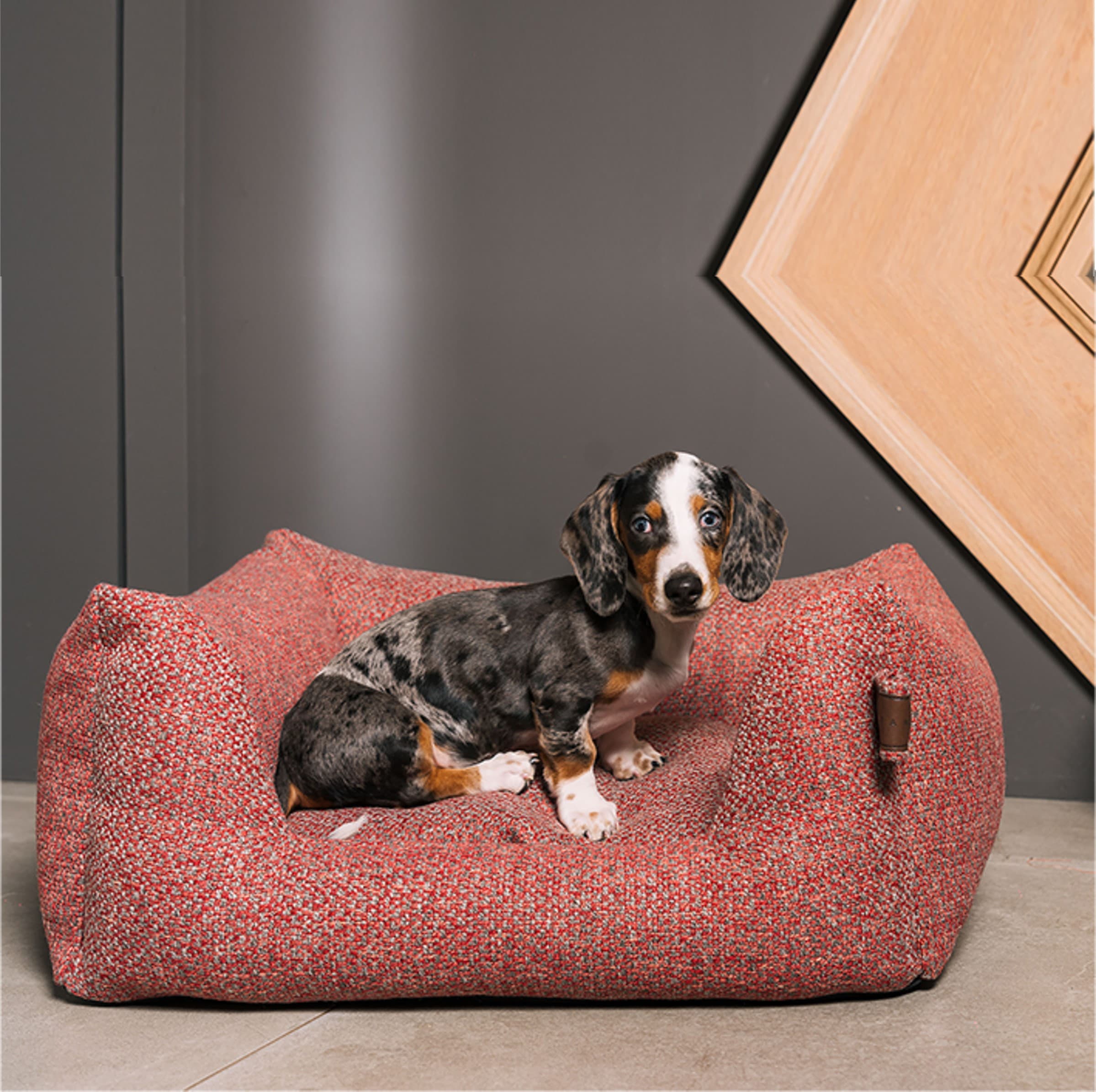 Hundeseng Fantail Ortopedisk Basket Snug - 60 cm - Brann murstein