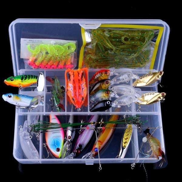Sett med fiskesluk wobbler, Minnow mixed, Crankbait