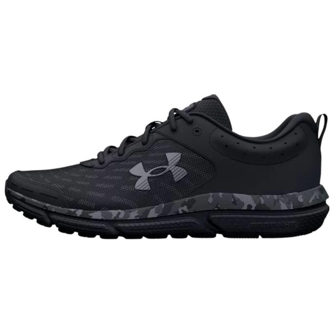 Under Armour Charged Assert 10 Svart Kamuflasje Herresneakers Pitch-Grå 3027036-001 cm