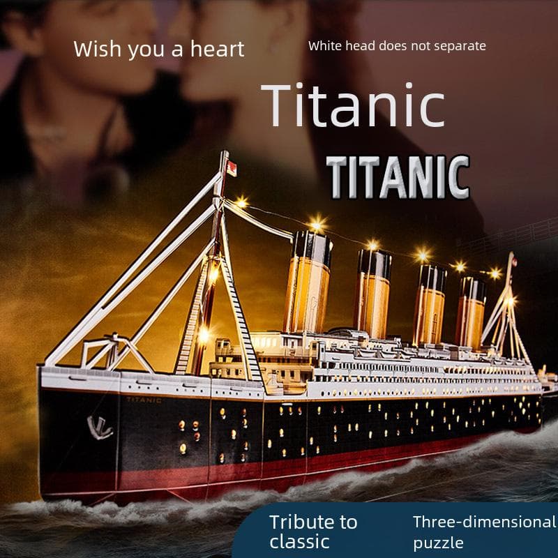 Titanic 3D Stereopuslespill: Cruise Skip Modell Ornamenter Trendy Leke